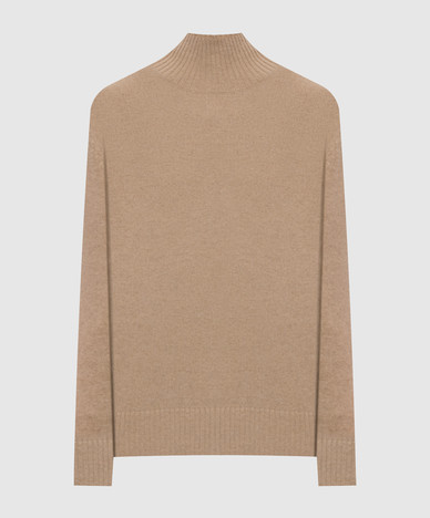 ELEGIA beige kasjmier trui