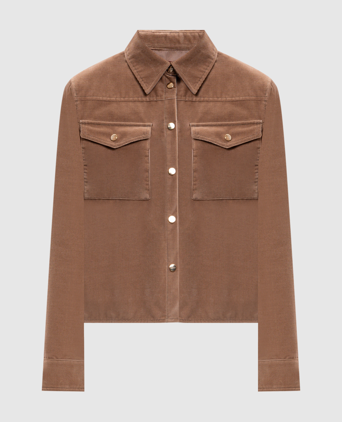 Brown corduroy shirt RIVOLO