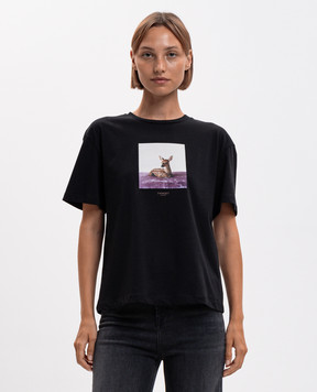 Twinset Black T-shirt with print 262TF2090