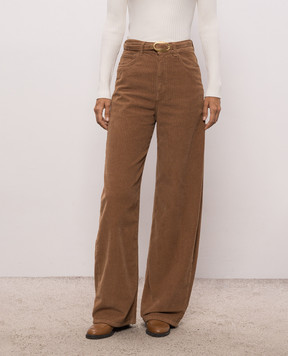 Twinset Brown corduroy pants 262TT2361