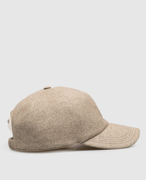 Stefano Ricci Beige silk and cashmere cap MCV63NB08EMA0027