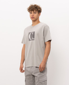 C.P. Company Gray T-shirt with print MTS165A005100W