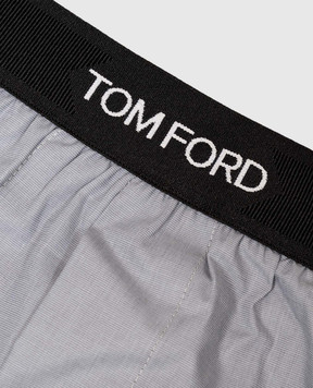 Tom Ford Grey boxer briefs with logo patch T4LE51100