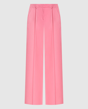 David Koma Pink wool pants SS26DK04TR