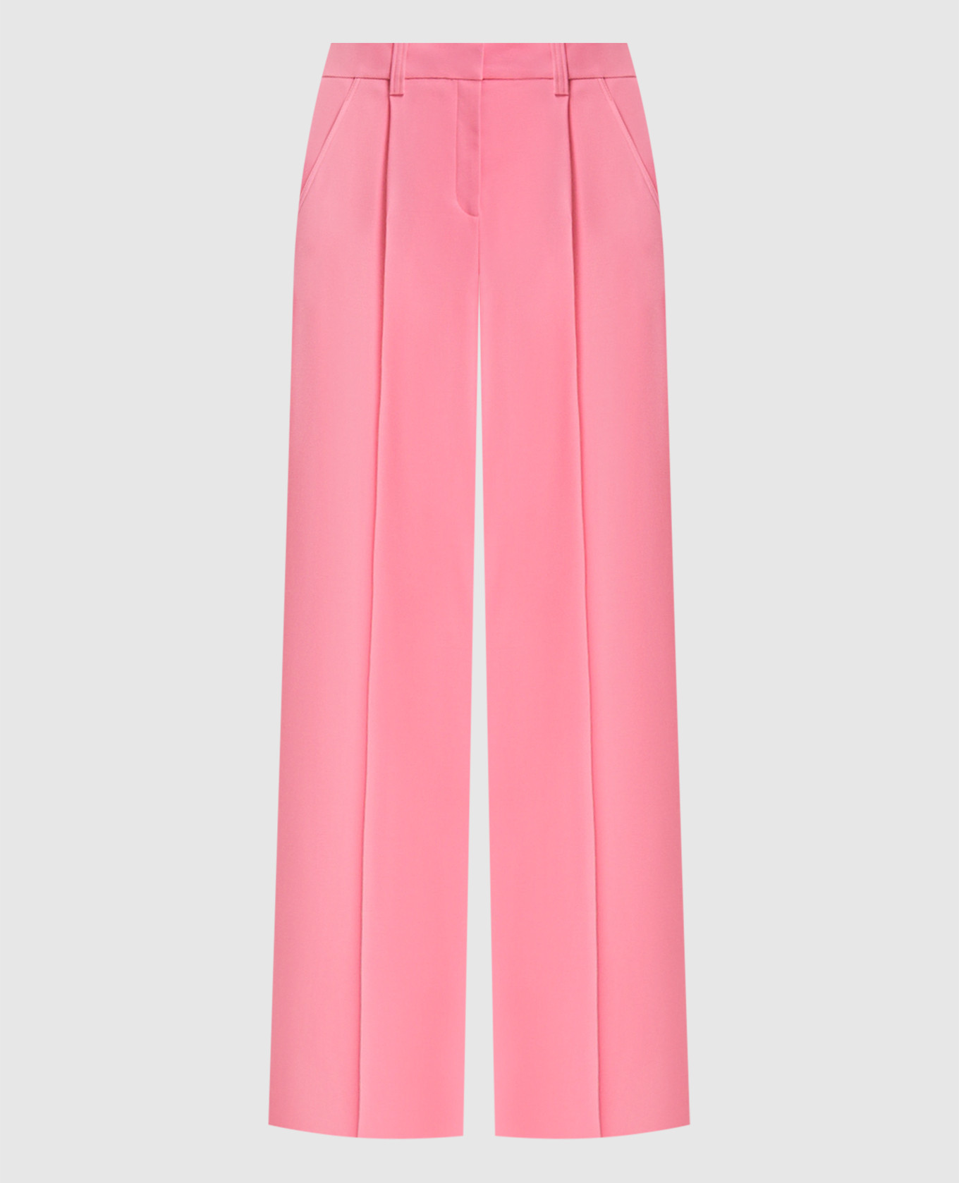 Pink wool pants