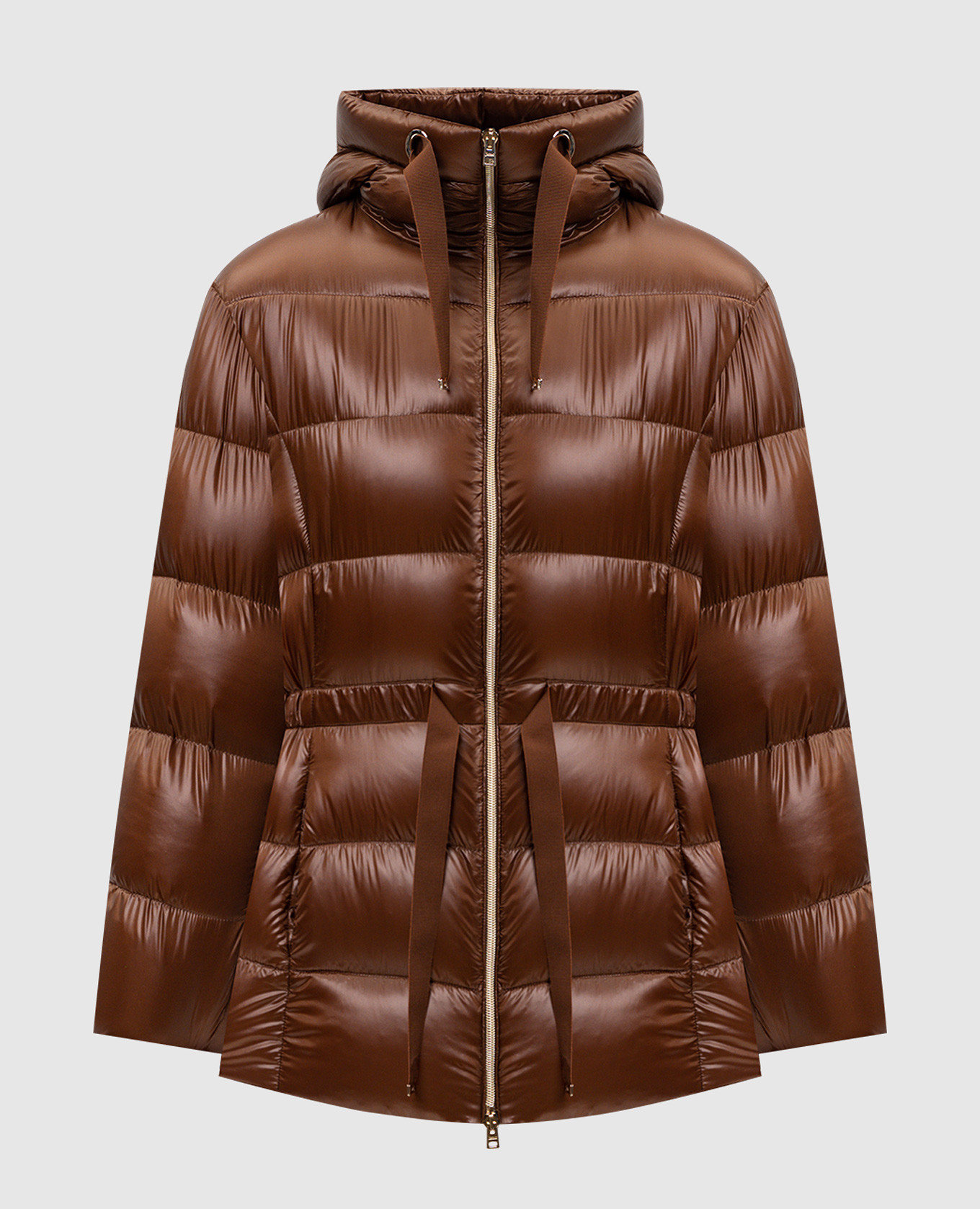 

Brown down jacket with logo Herno