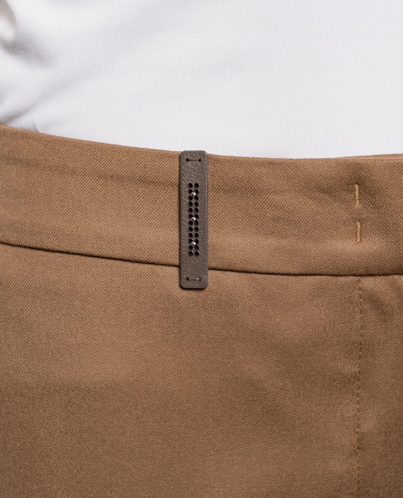 Brown wool trousers with lapels Peserico 5