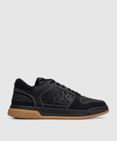 Black leather sneakers CLASSIC LOW
