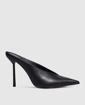 Le Silla Black leather Clivage mules 4204F090BXPPNEM