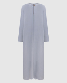 Max Mara MXPUNGHIA blue silk dress MXPUNGHIA