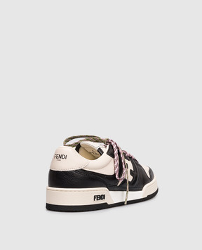 Fendi Beige leather sneakers Match 8E8943AY1Q