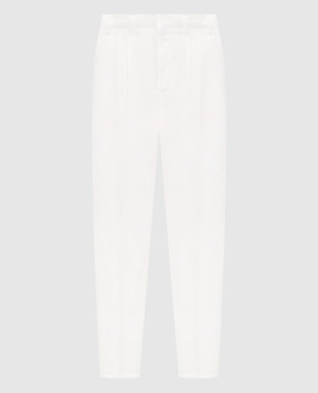 Brunello Cucinelli White linen pants MH255S2440