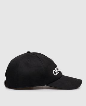 Off-White Black cap with logo embroidery OMLA04AC99FAB001