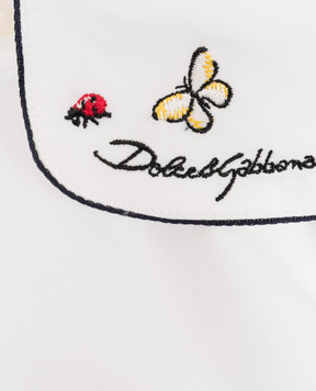 Dolce&Gabbana Children's white shirt with logo embroidery L56S70FU5HW812+