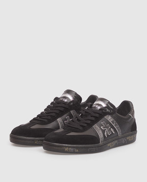 Premiata Bonnie black leather sneakers BONNIE
