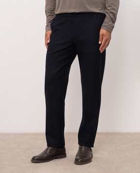 Sease Blue wool pants PT037TN271