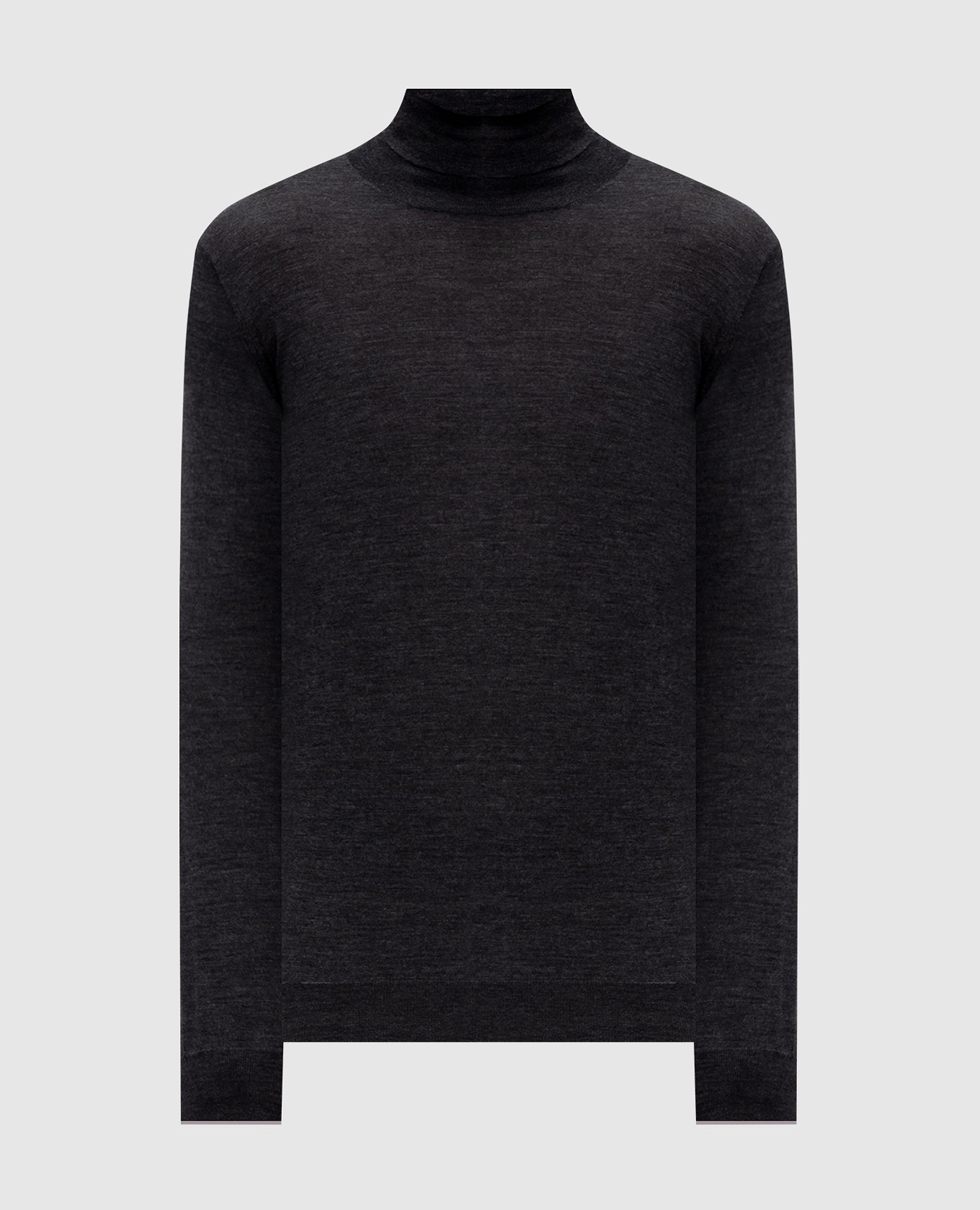 Gray wool and cashmere golf