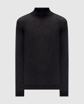 Brunello Cucinelli Gray wool and cashmere golf M2400103