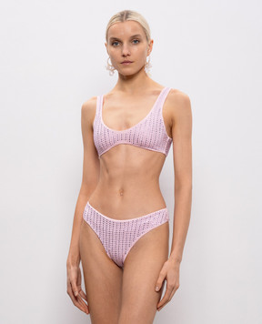 Venuja Malibu pink swimsuit with crystals BI005B