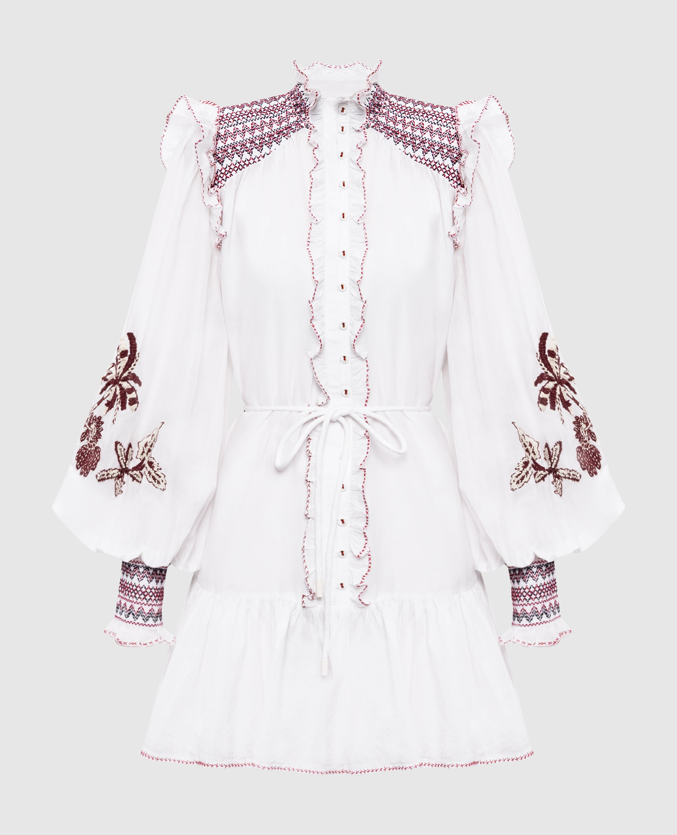 

Odie embroidered shirt dress Alemais, Beige
