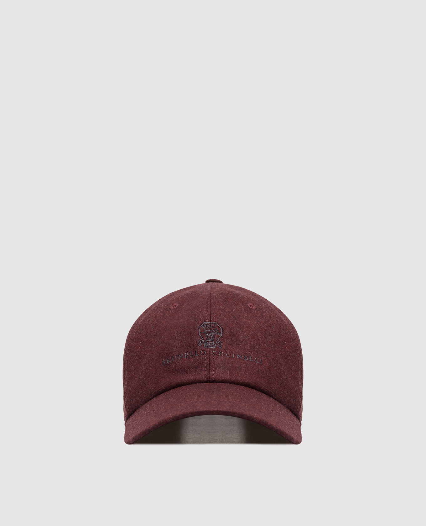 

Burgundy wool cap with logo Brunello Cucinelli