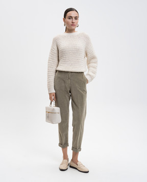 Peserico White alpaca wool sweater S99433F039283G