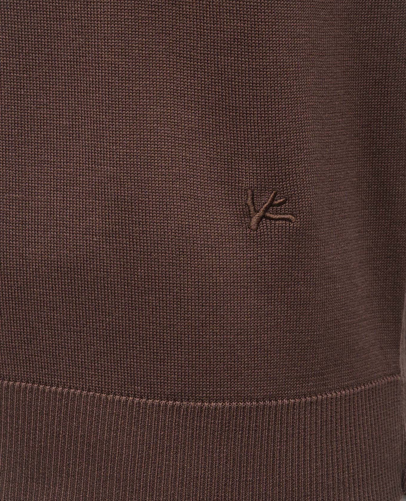 

Brown silk T-shirt ISAIA