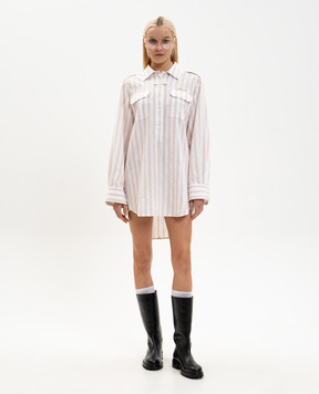 Off-White Roxy white striped shirt dress 2DG00FS26FAB001