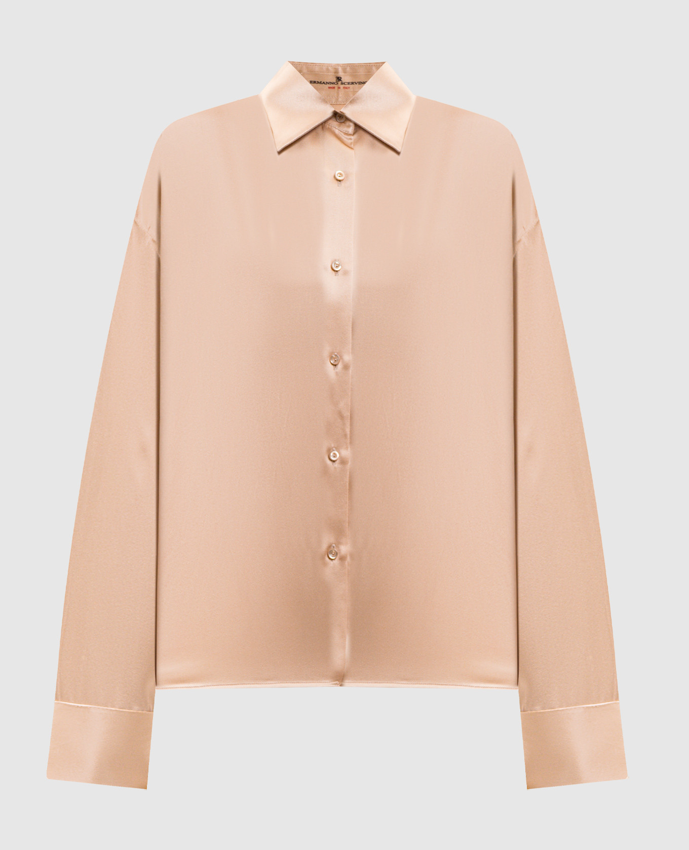 Beige silk blouse