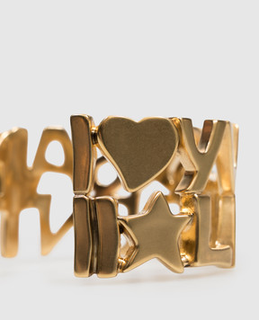 Saint Laurent Love Letters gold bracelet 875023Y1500