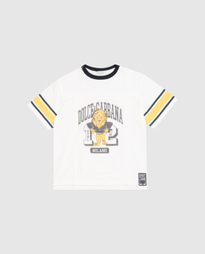 Dolce&Gabbana Children's white T-shirt with print L4JTKFG7P6D26