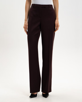 Alexander McQueen Burgundy wool pants 856859QJAAC