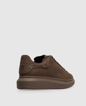 Alexander McQueen Brown suede oversized sneakers 553680WIALF