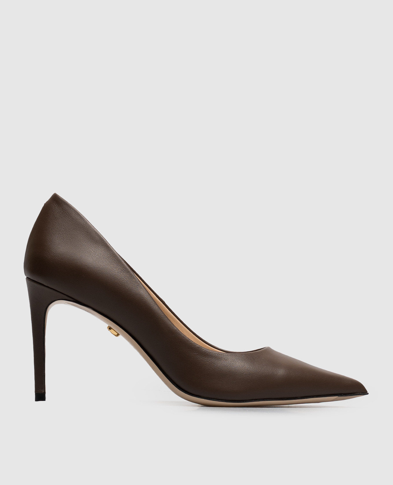 Brown leather shoes