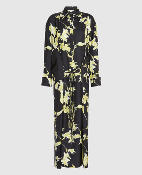 Max Mara Sportmax Black GLEBA silk shirt dress SPXGLEBA