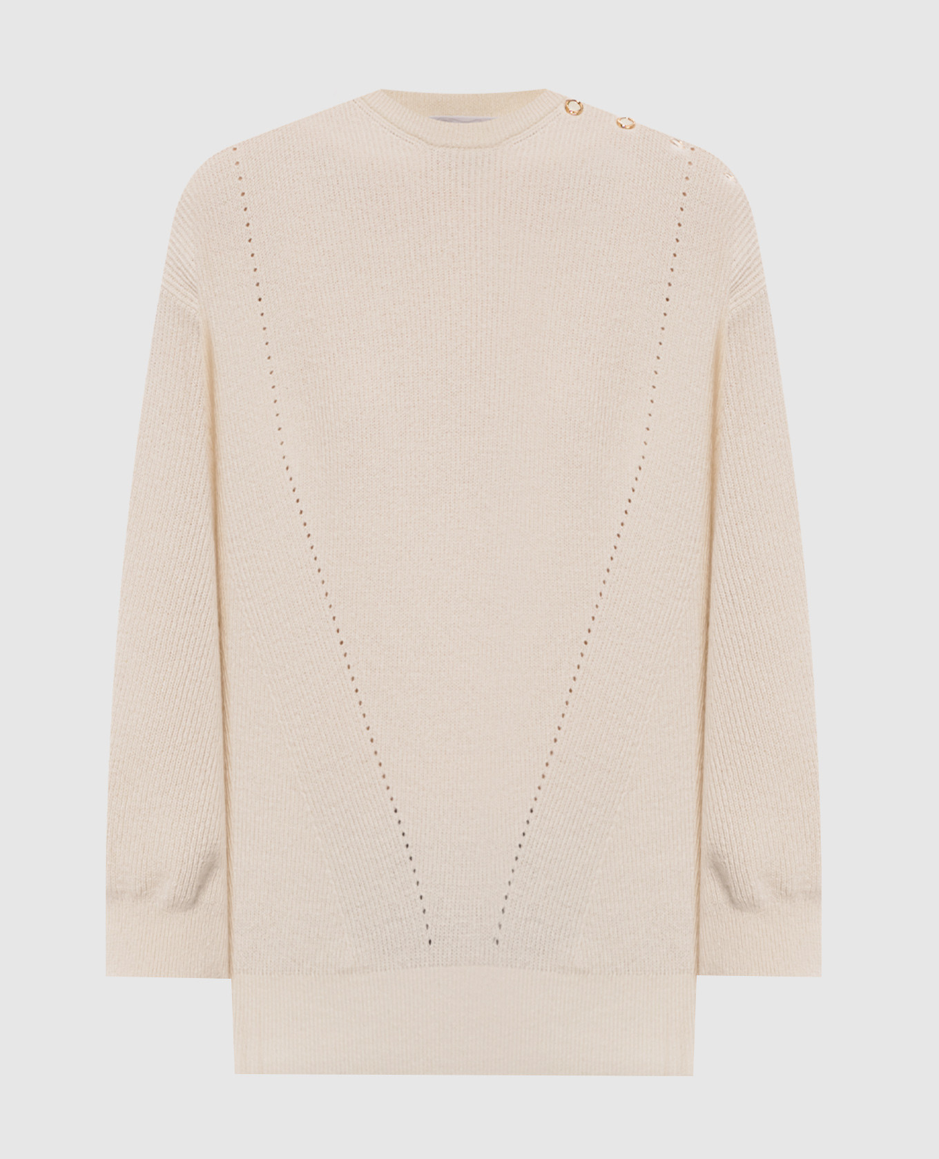 Pull en cachemire beige