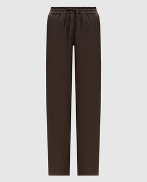 Ballantyne Brown silk pants BLT205UCS01