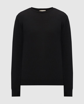 Cashmere&Whiskey Black sweater with silk MU8122318517R