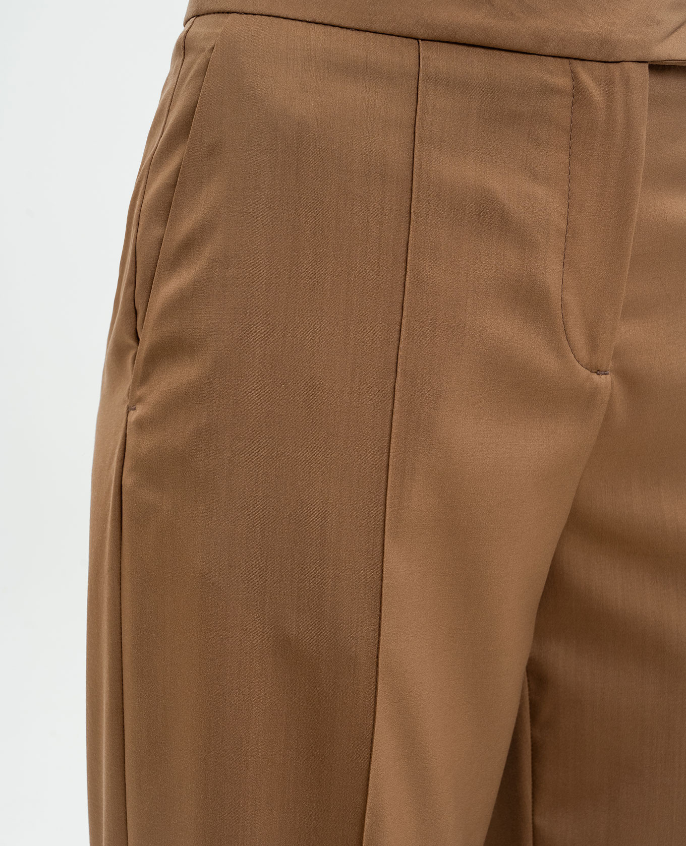 

Diana brown wool and silk trousers Marco Pescarolo