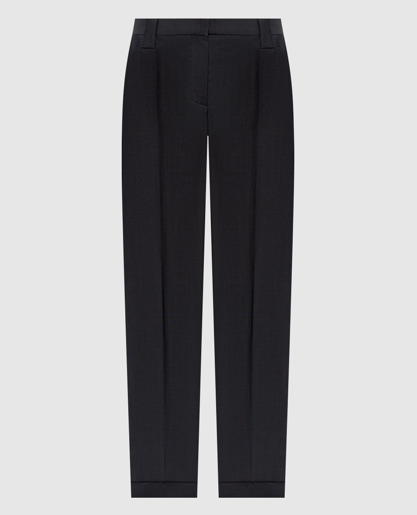 Gray wool and mohair pants