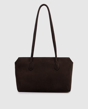The Row Brown Terrasse nubuck tote bag W1292L677