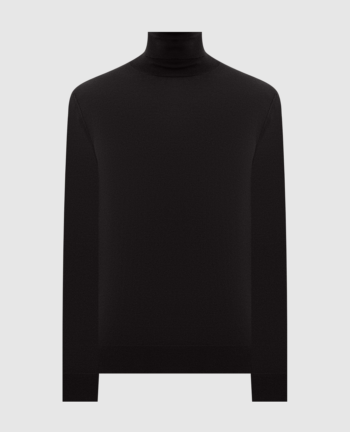 Black cashmere turtleneck