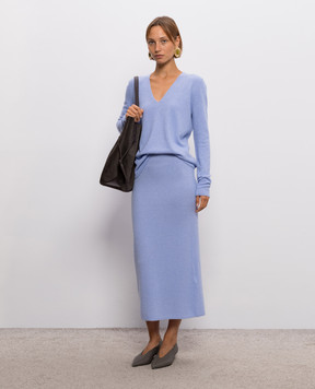 Gabriela Hearst Blue Orlith cashmere and silk pullover 4269015A144