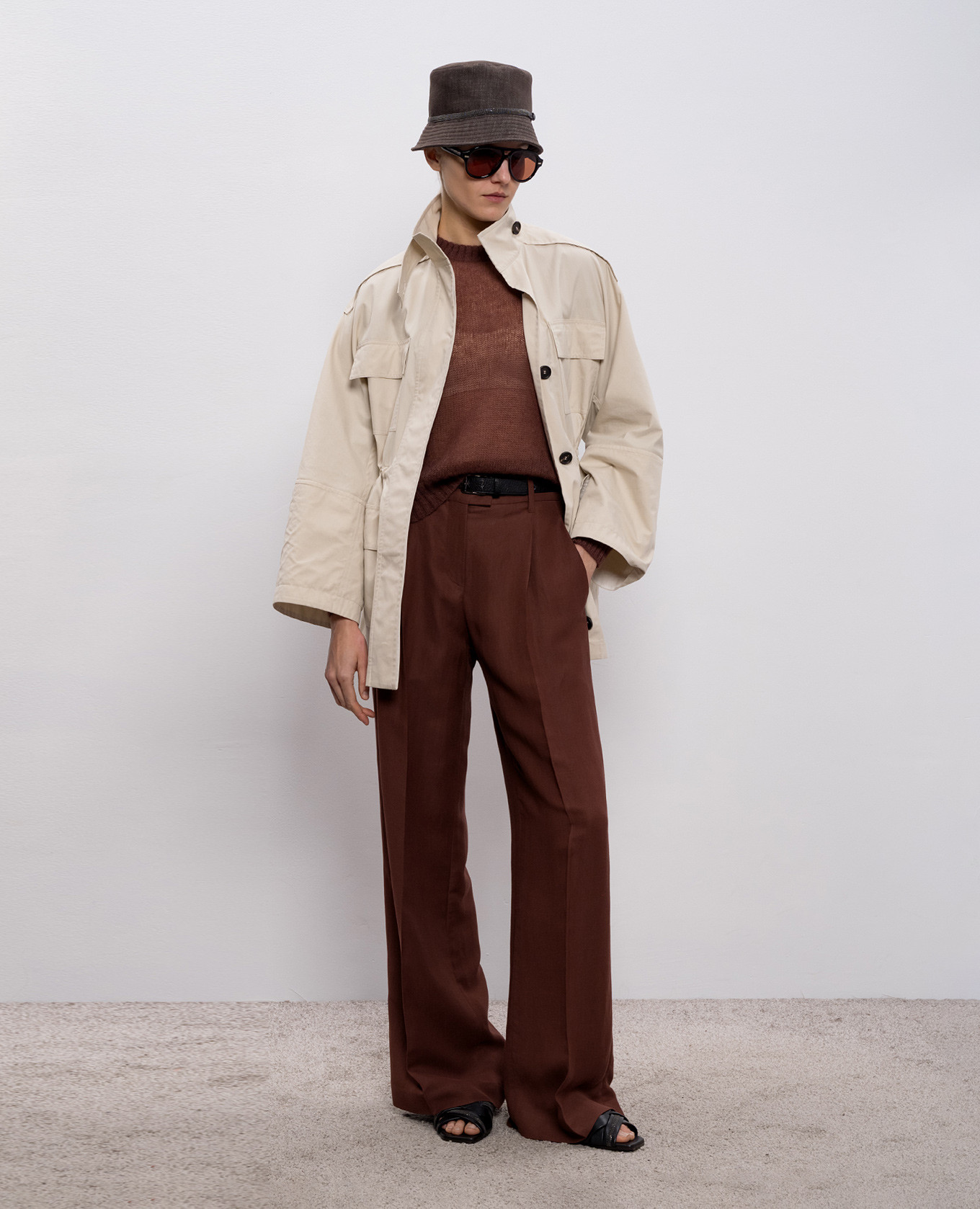 Brown wool sweater Brunello Cucinelli 2