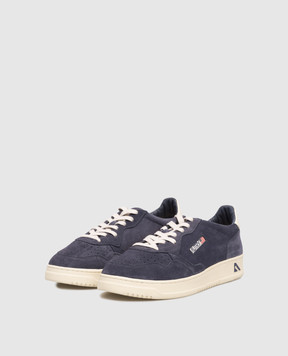 AUTRY Medalist blue suede sneakers A1UNAULMUH11