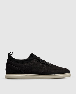 Lanciotti De Verzi Black nubuck sneakers SNEAKERS
