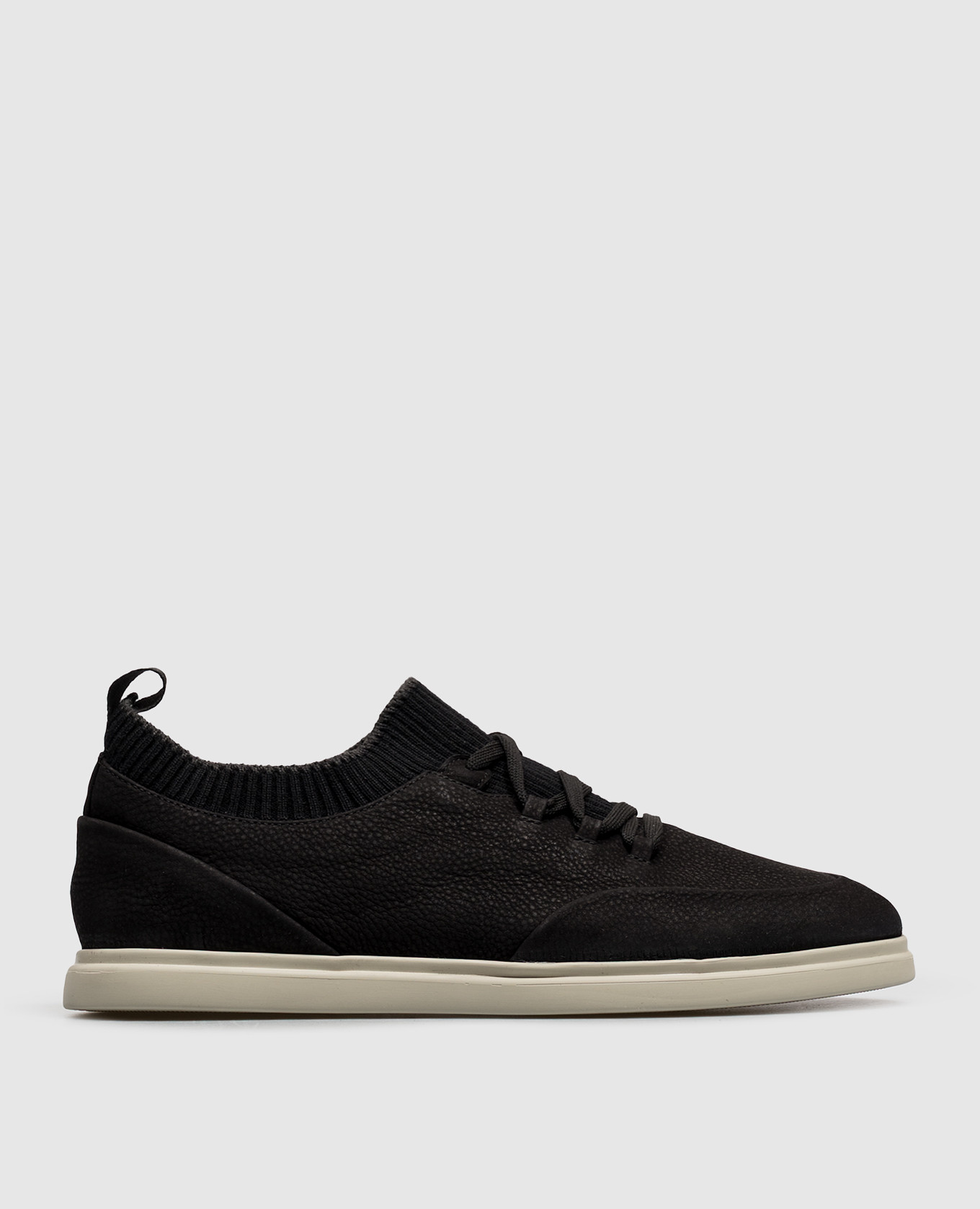 Black nubuck sneakers
