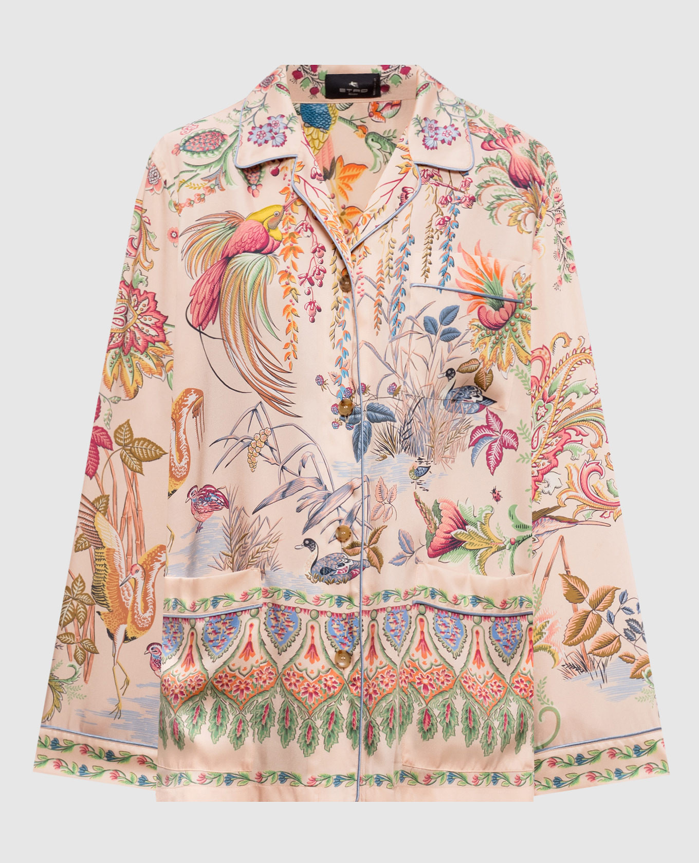 Chemisier rose style pyjama