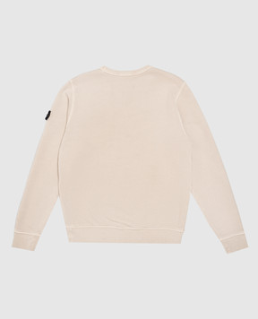 Stone Island Children's beige sweatshirt with logo patch L2S166100009S04251012