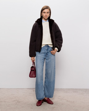 Elpidio Loffredo Brown reversible mink fur coat VIS1561AH